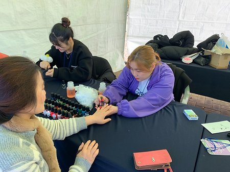 안산호수공원 네일,레인보우타투봉사