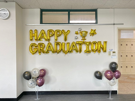 뷰티과 졸업식 포토존