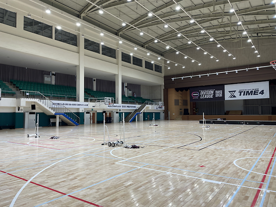 실기 수업이 진행되는 2층 실내 체육관