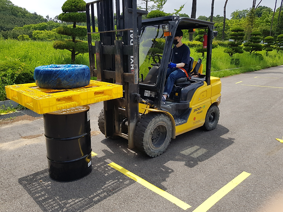 물류관리 지게차 운전 실습