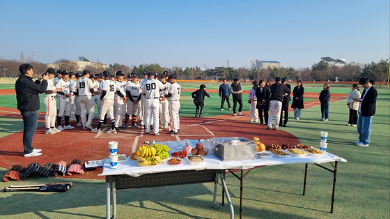 신안산대학교 2025 대학야구 U-리그 안전기원제 실시