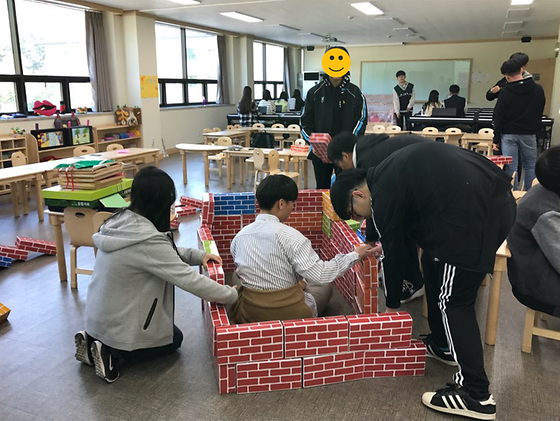 자유학기제-SAU직업체험프로그램 '아이들과 눈높이 놀이 활동' (단원중)