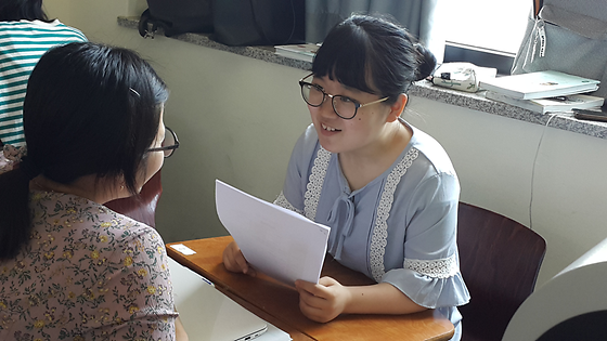 아동관찰 및 행동연구 수업시간-교사 부모 개인 면담 연습  