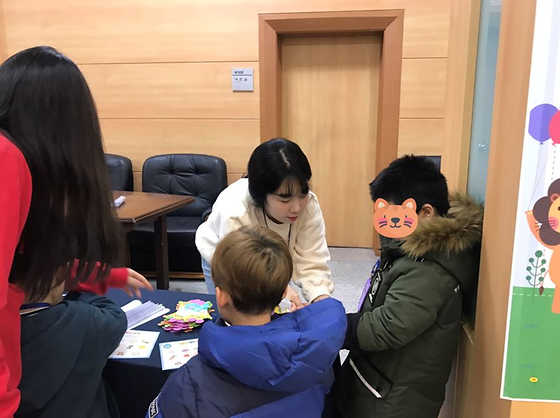 어린이 건강캠프 교육보조 참여